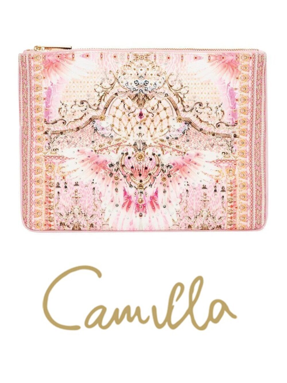 Camilla Deco Darling Small Canvas Clutch b73